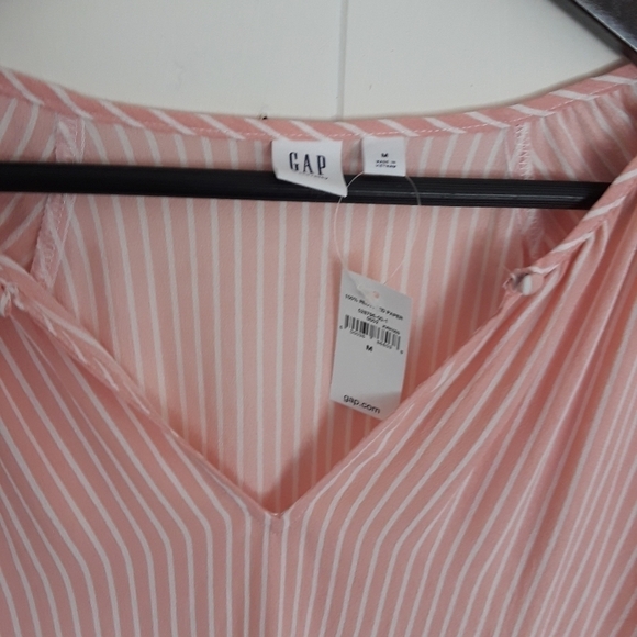 Maternity Stripped Keyhole Longsleeve Viscose Top Size M - Picture 11 of 11